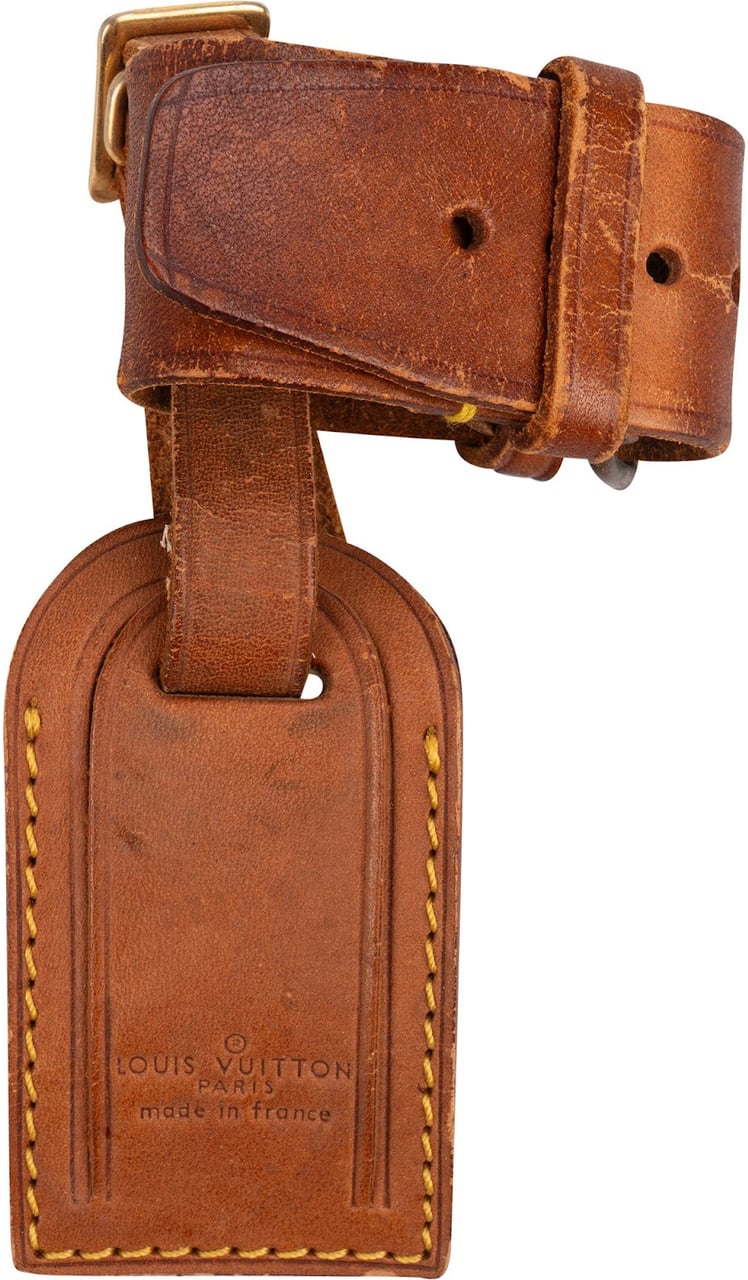 Louis Vuitton Vachetta Leather Luggage Tag Set Bruin