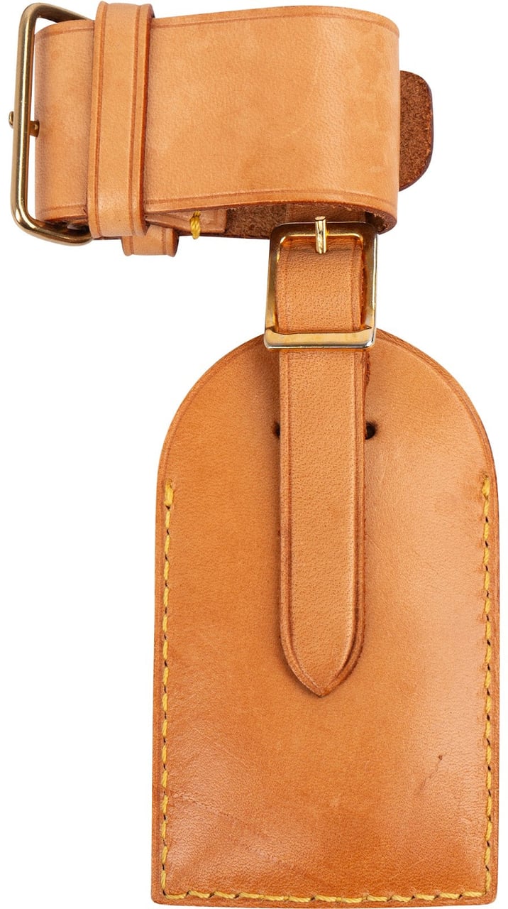 Louis Vuitton Vachetta Leather Luggage Tag Set Beige