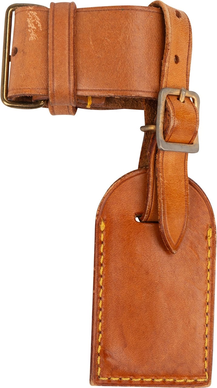 Louis Vuitton Louis Vuitton Vachetta Leather Luggage Tag Set Bruin