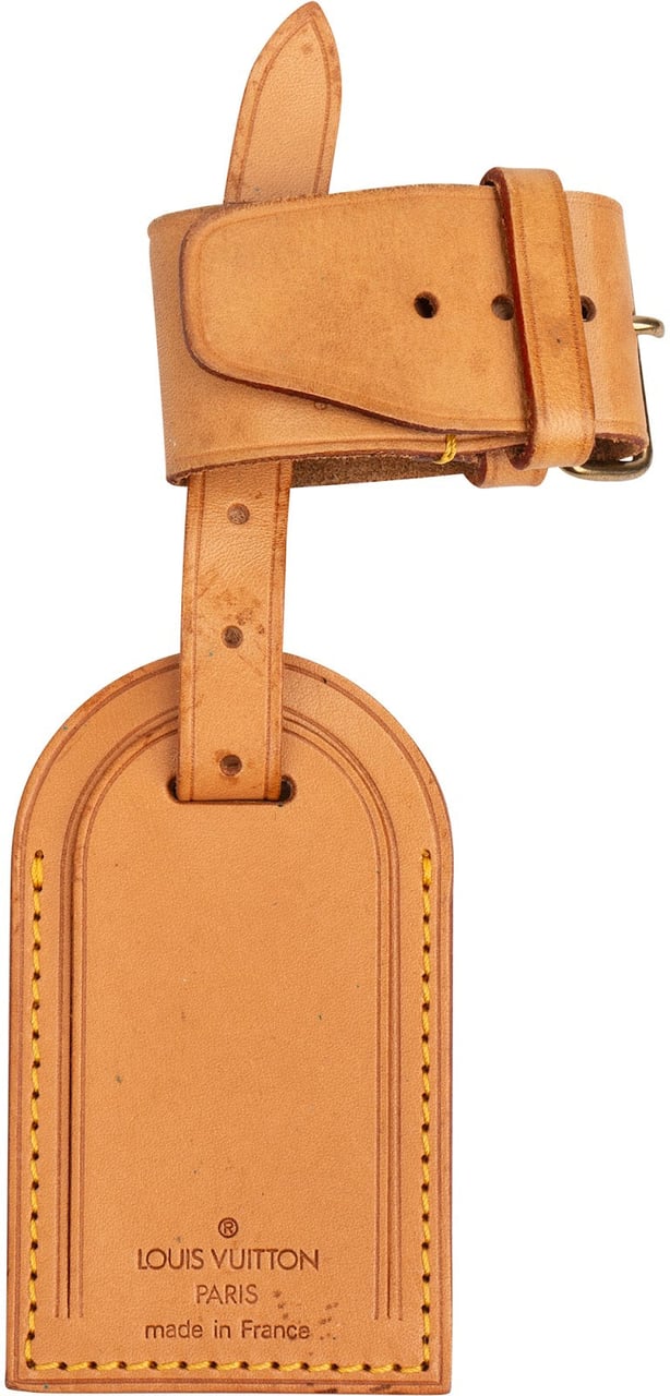 Louis Vuitton Louis Vuitton Vachetta Leather Luggage Tag Set Bruin