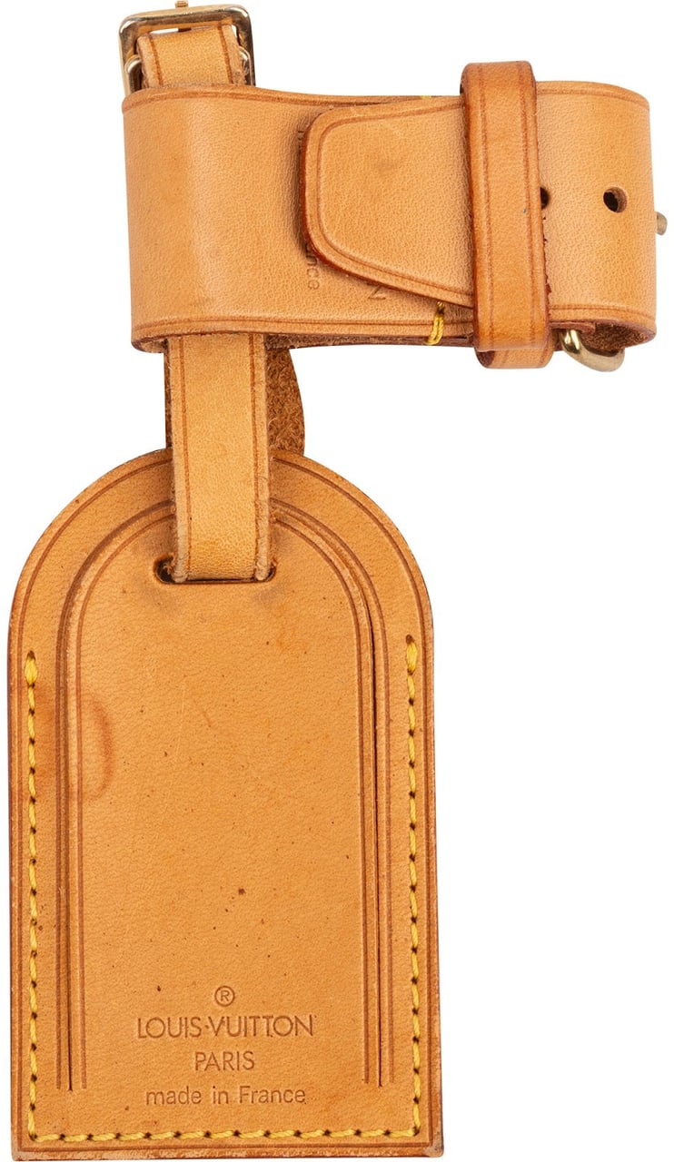 Louis Vuitton Vachetta Leather Luggage Tag Set Bruin
