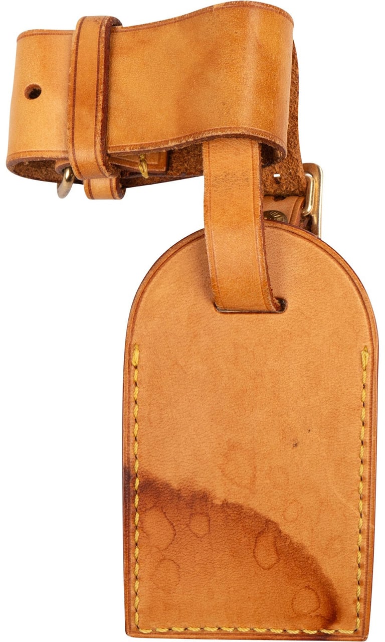 Louis Vuitton Vachetta Leather Luggage Tag Set Bruin