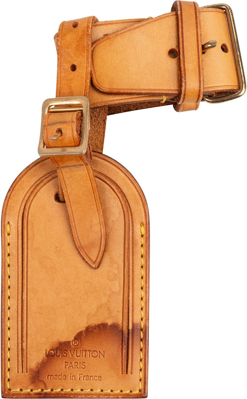 Louis Vuitton Vachetta Leather Luggage Tag Set Bruin