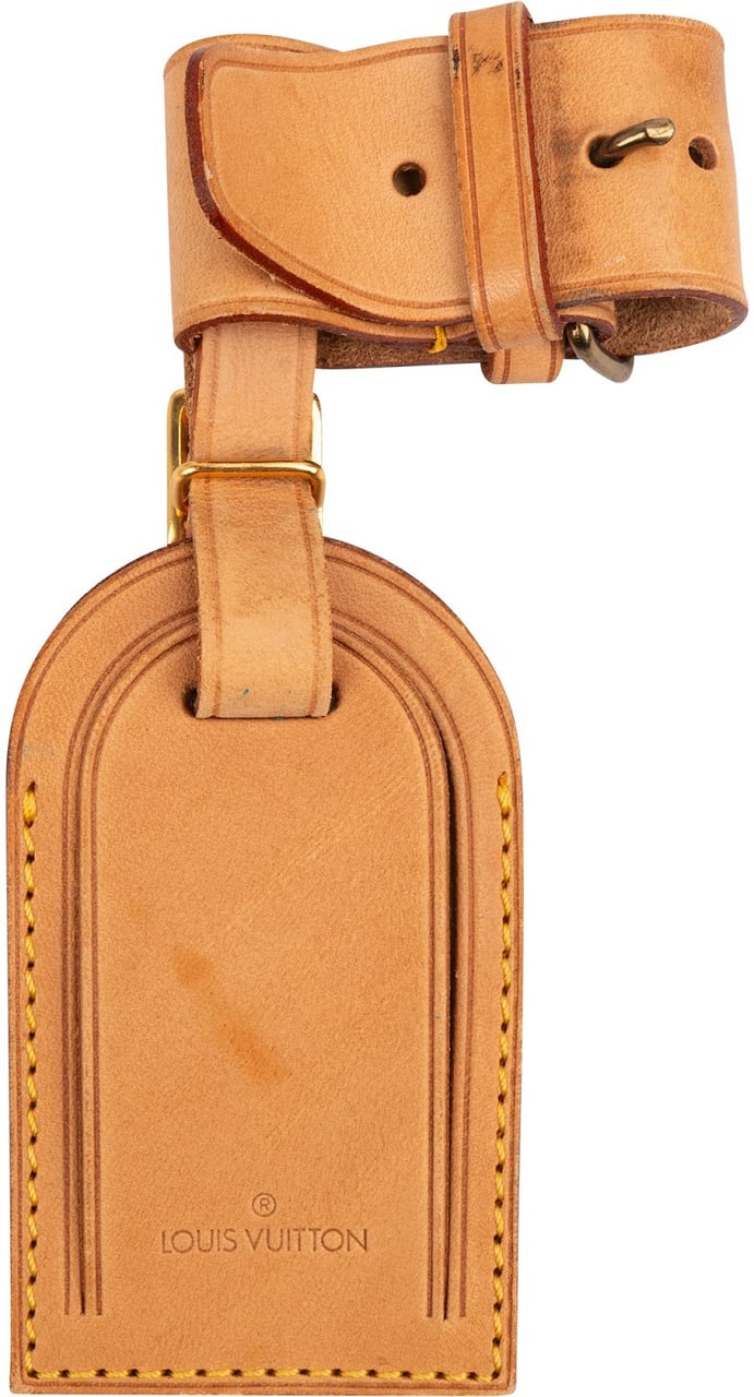 Louis Vuitton Vachetta Leather Luggage Tag Set Bruin