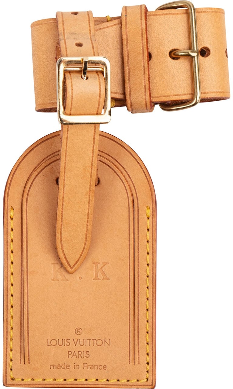 Louis Vuitton Louis Vuitton Vachetta Leather Luggage Tag Set (K.K) Divers