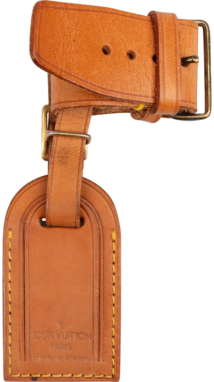 Louis Vuitton Louis Vuitton Vachetta Leather Luggage Tag Set Bruin