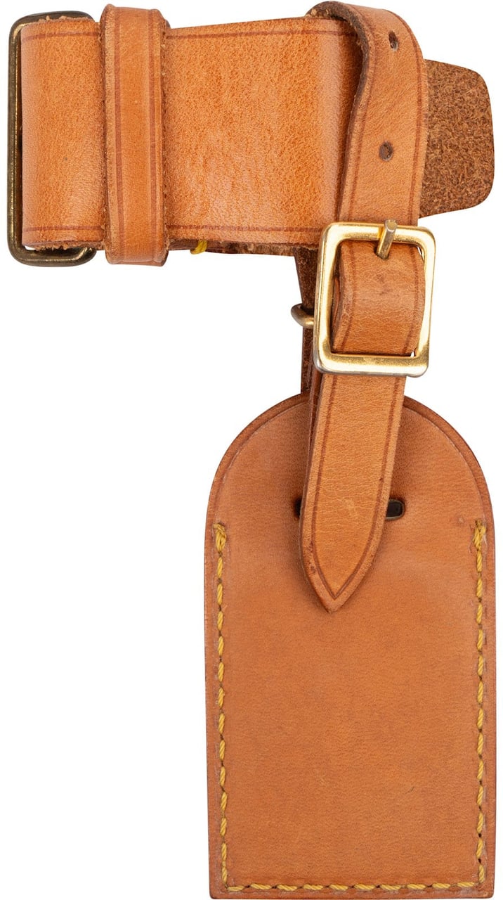 Louis Vuitton Louis Vuitton Vachetta Leather Luggage Tag Set Bruin
