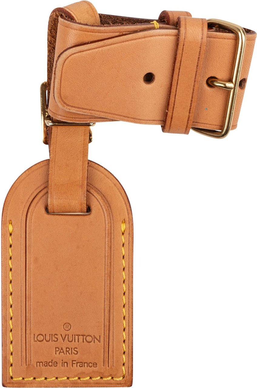 Louis Vuitton Vachetta Leather Luggage Tag Set Bruin