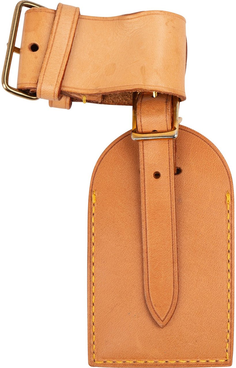 Louis Vuitton Louis Vuitton Vachetta Leather Luggage Tag Set Bruin
