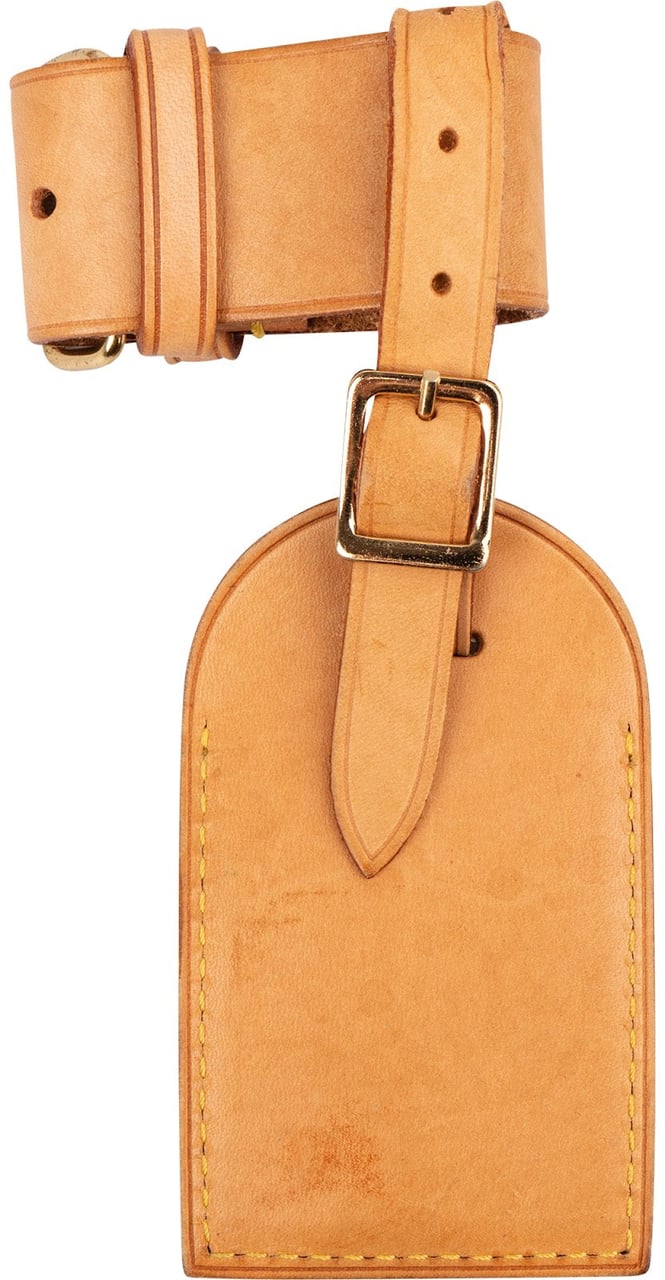 Louis Vuitton Vachetta Leather Luggage Tag Set Beige