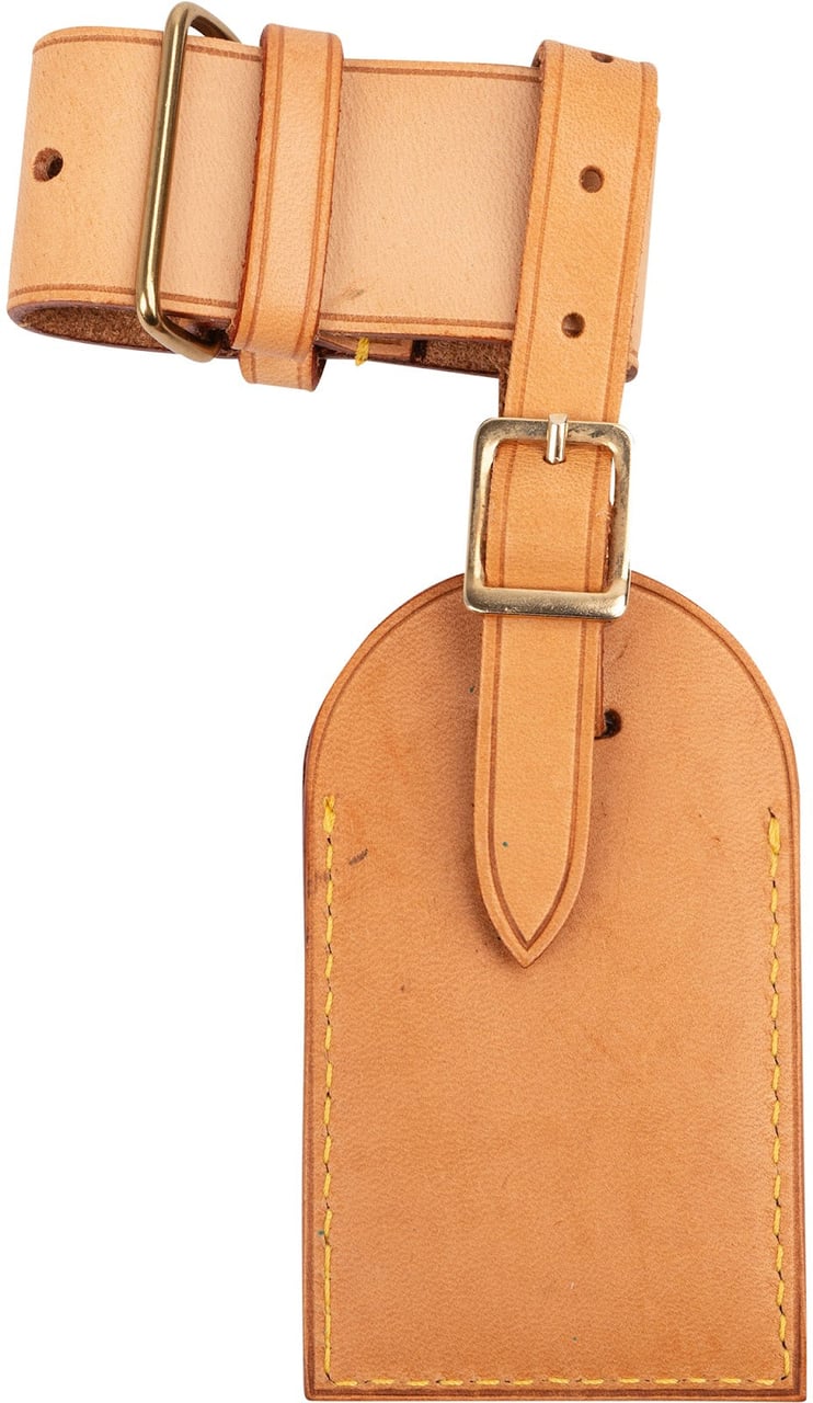 Louis Vuitton Louis Vuitton Vachetta Leather Luggage Tag Set Neutraal