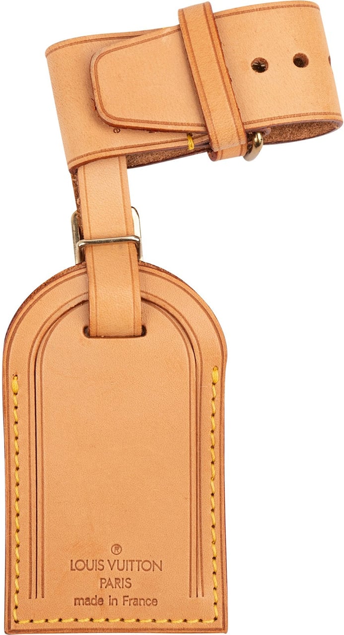 Louis Vuitton Louis Vuitton Vachetta Leather Luggage Tag Set Neutraal