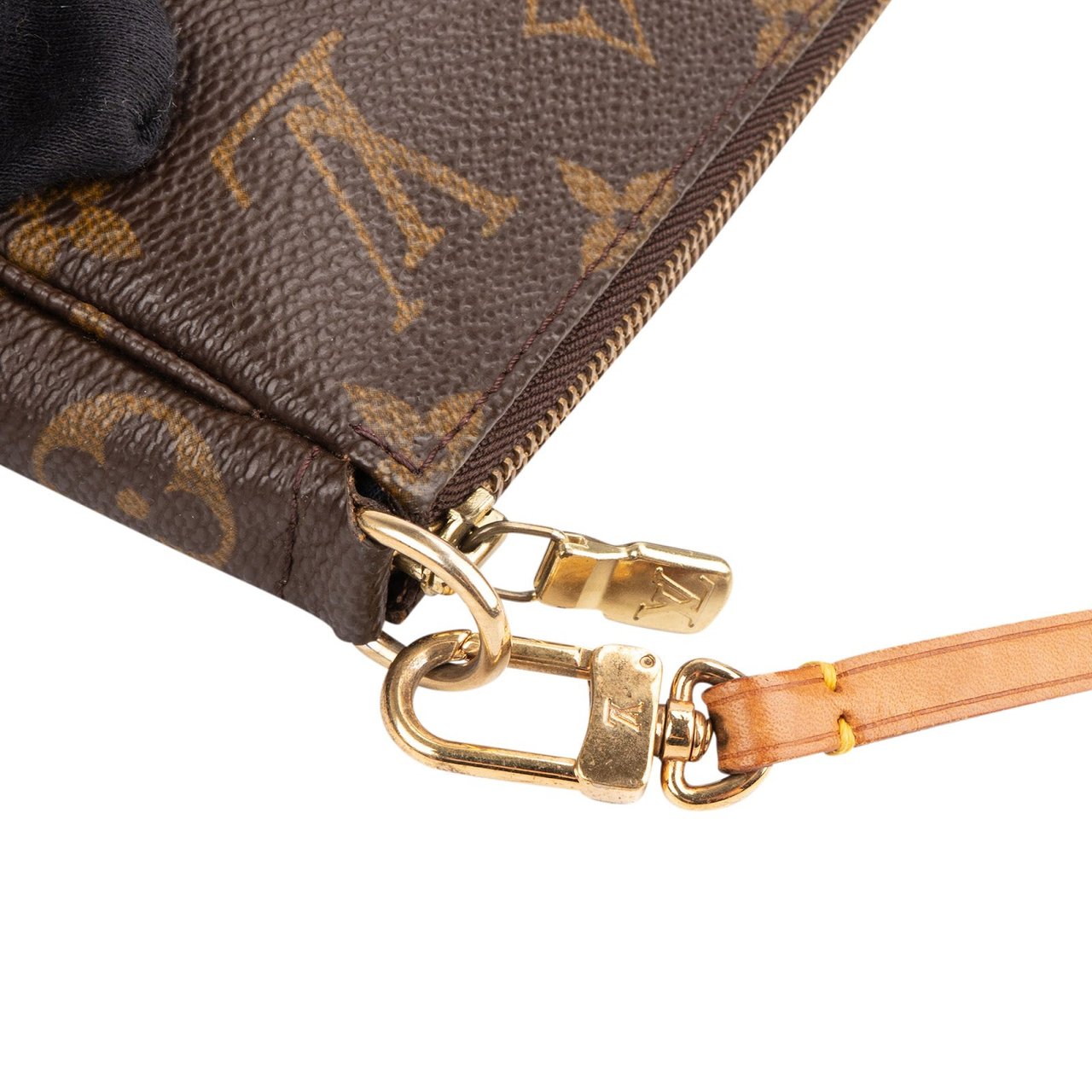 Louis Vuitton Monogram Canvas Pochette Accessoires Handbag Bruin