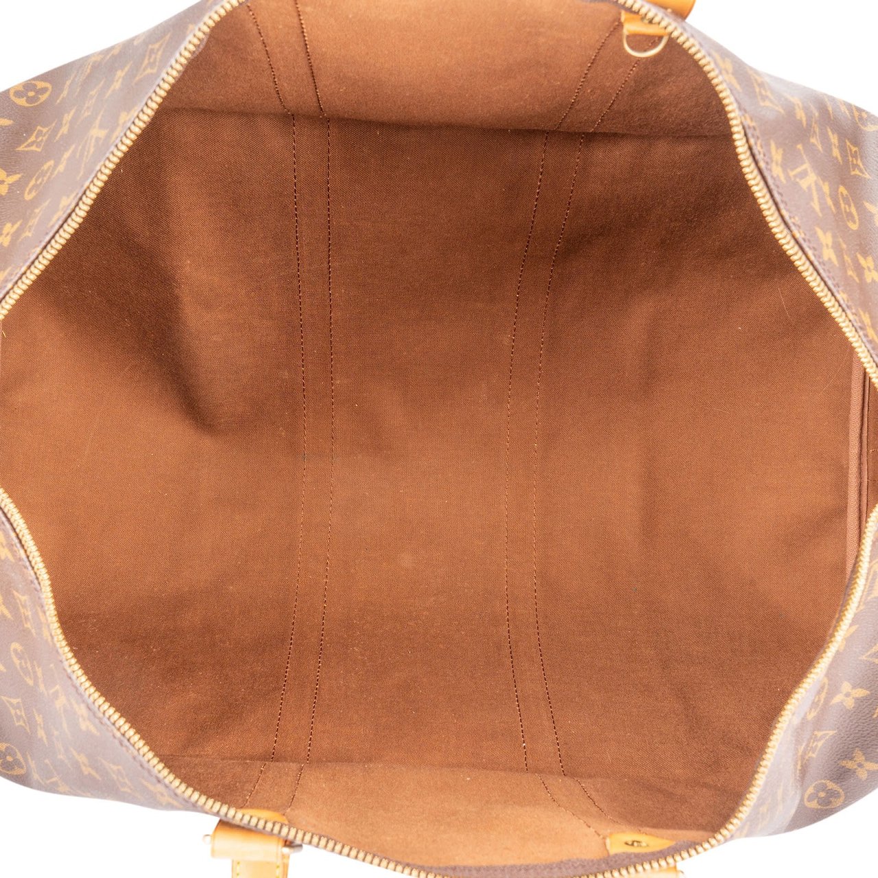 Louis Vuitton Louis Vuitton Monogram Canvas Keepall 55 Bandoulière Travel Bag Bruin