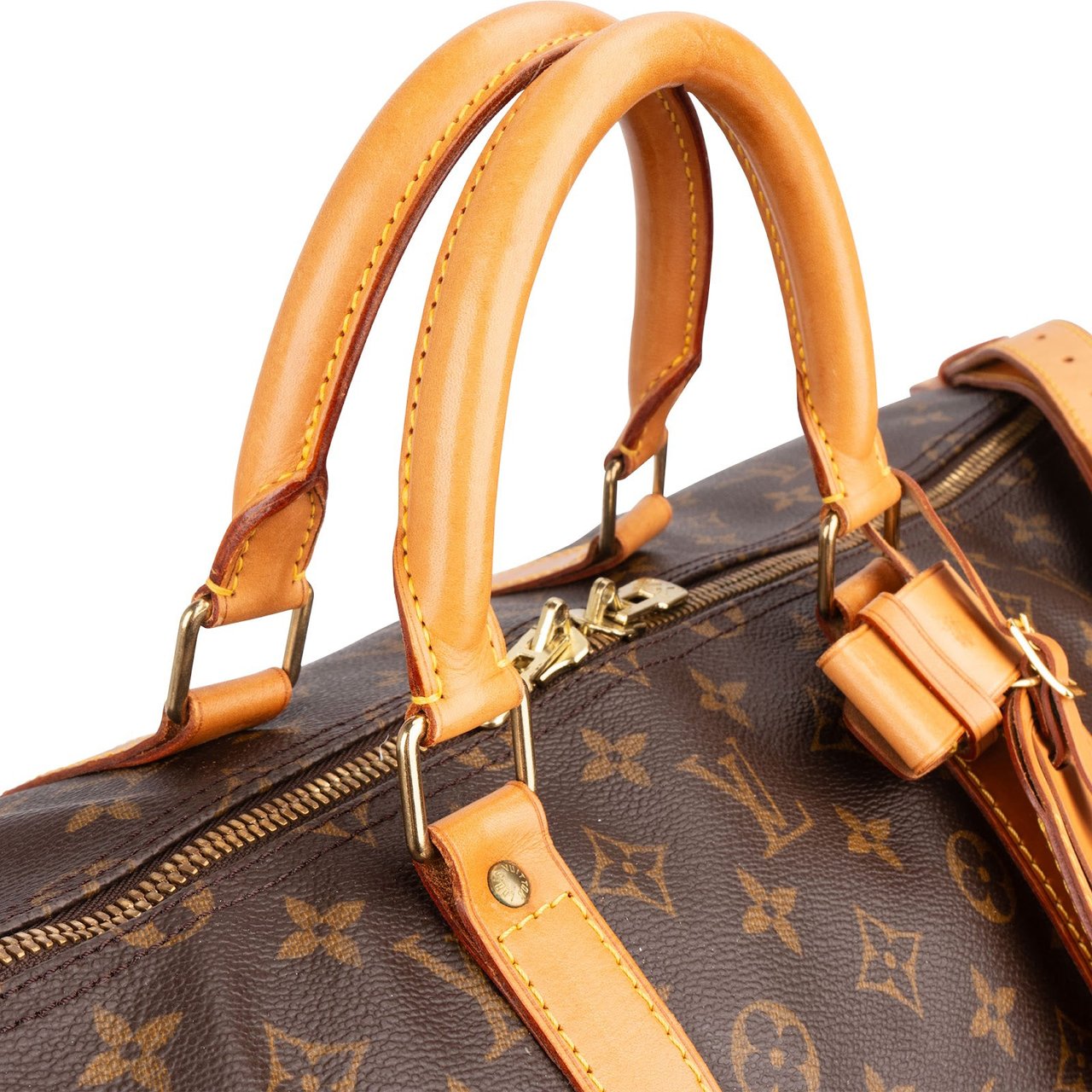 Louis Vuitton Louis Vuitton Monogram Canvas Keepall 55 Bandoulière Travel Bag Bruin