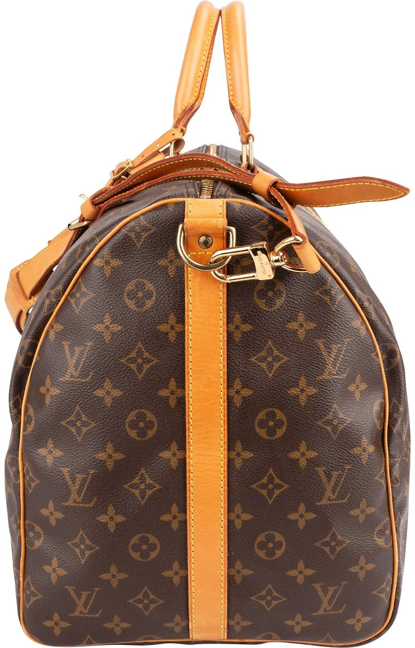 Louis Vuitton Louis Vuitton Monogram Canvas Keepall 55 Bandoulière Travel Bag Bruin