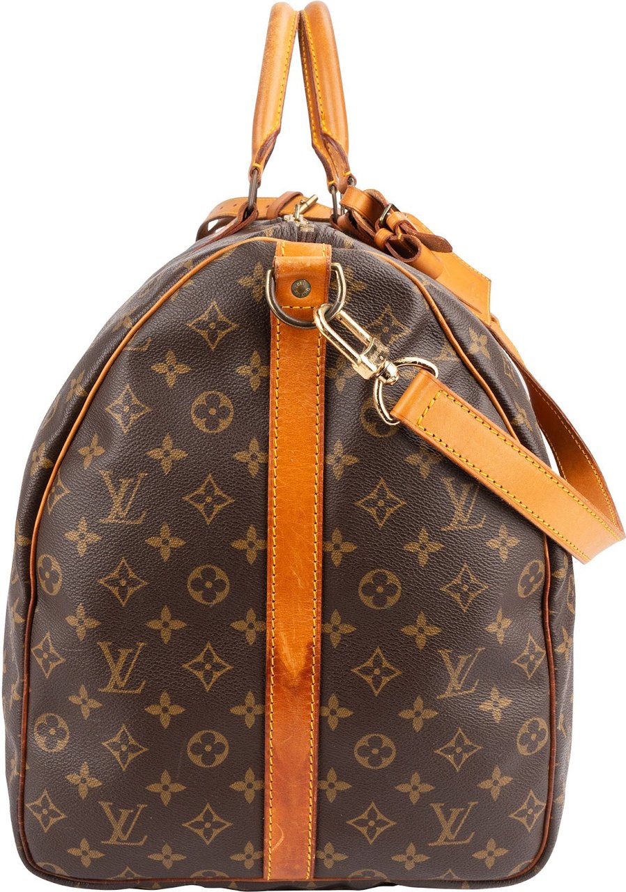 Louis Vuitton Louis Vuitton Monogram Canvas Keepall 60 Bandoulière Travel Bag Bruin