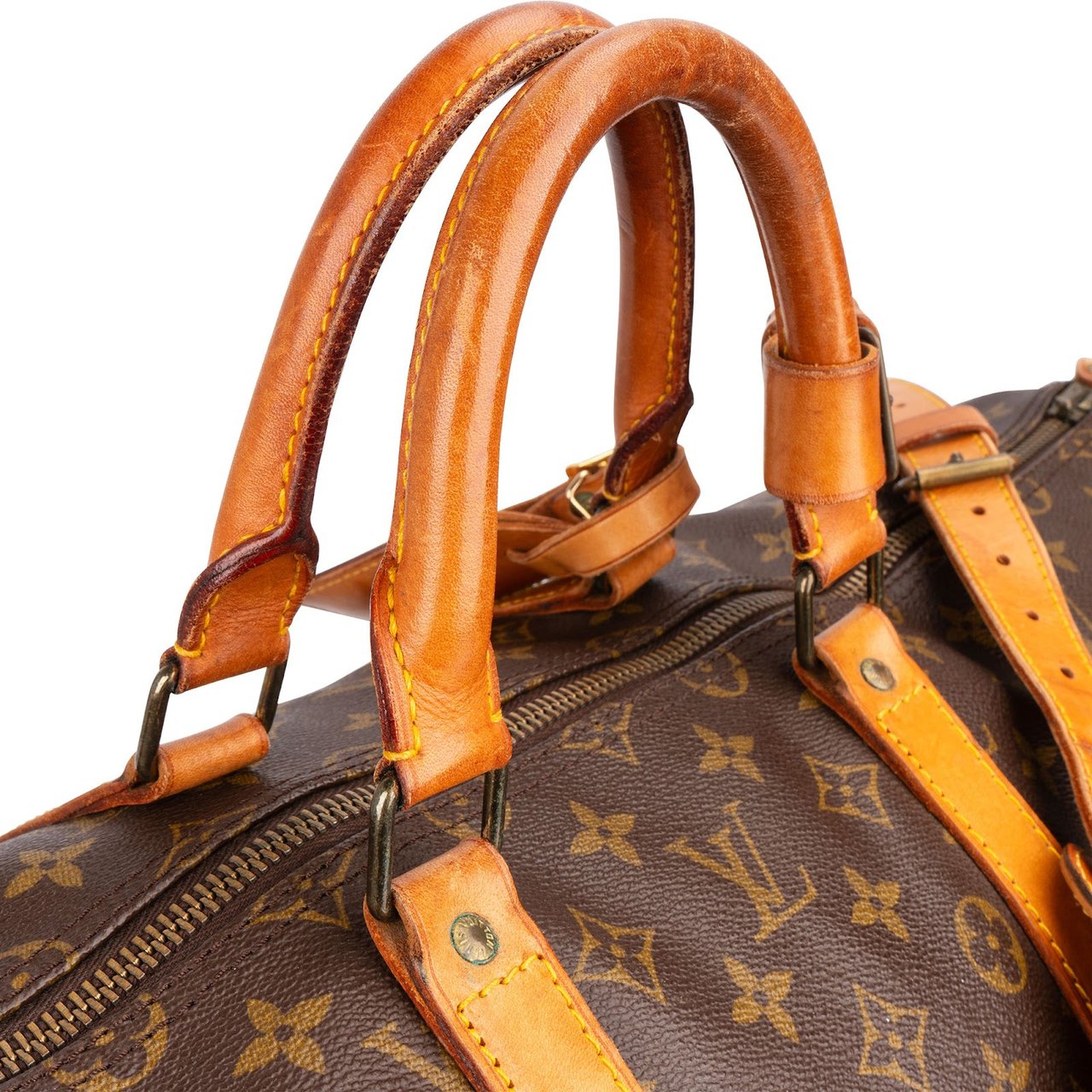 Louis Vuitton Louis Vuitton Monogram Canvas Keepall 55 Bandoulière Travel Bag Bruin