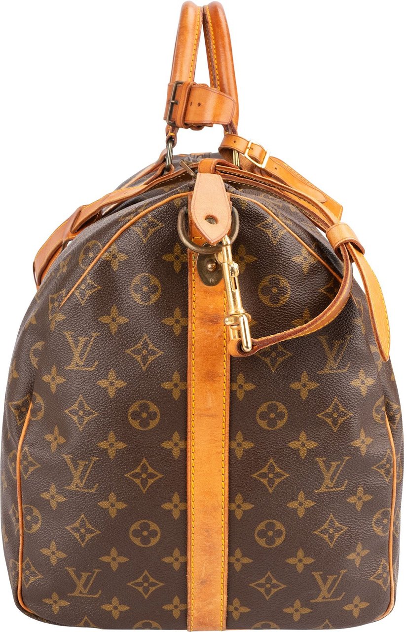 Louis Vuitton Louis Vuitton Monogram Canvas Keepall 55 Bandoulière Travel Bag Bruin