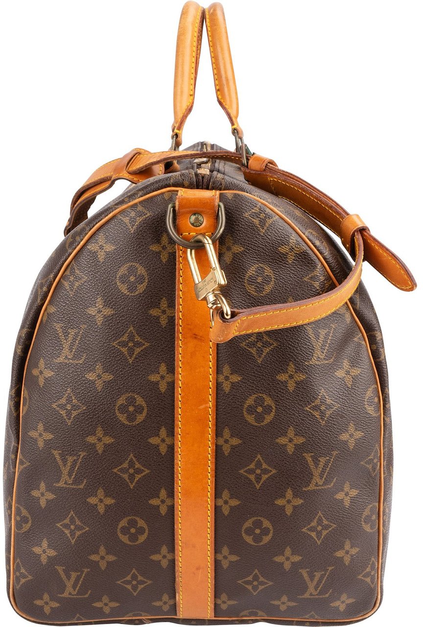 Louis Vuitton Louis Vuitton Monogram Canvas Keepall 55 Bandoulière Travel Bag Bruin