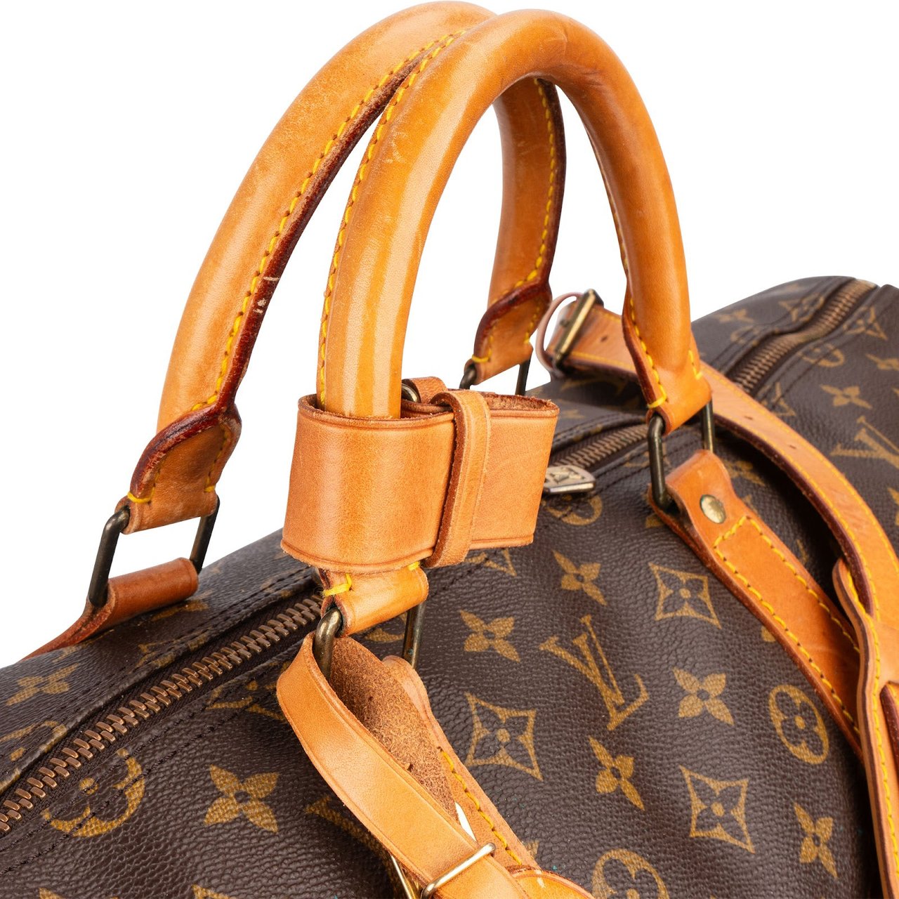 Louis Vuitton Louis Vuitton Monogram Canvas Keepall 55 Bandoulière Travel Bag Bruin