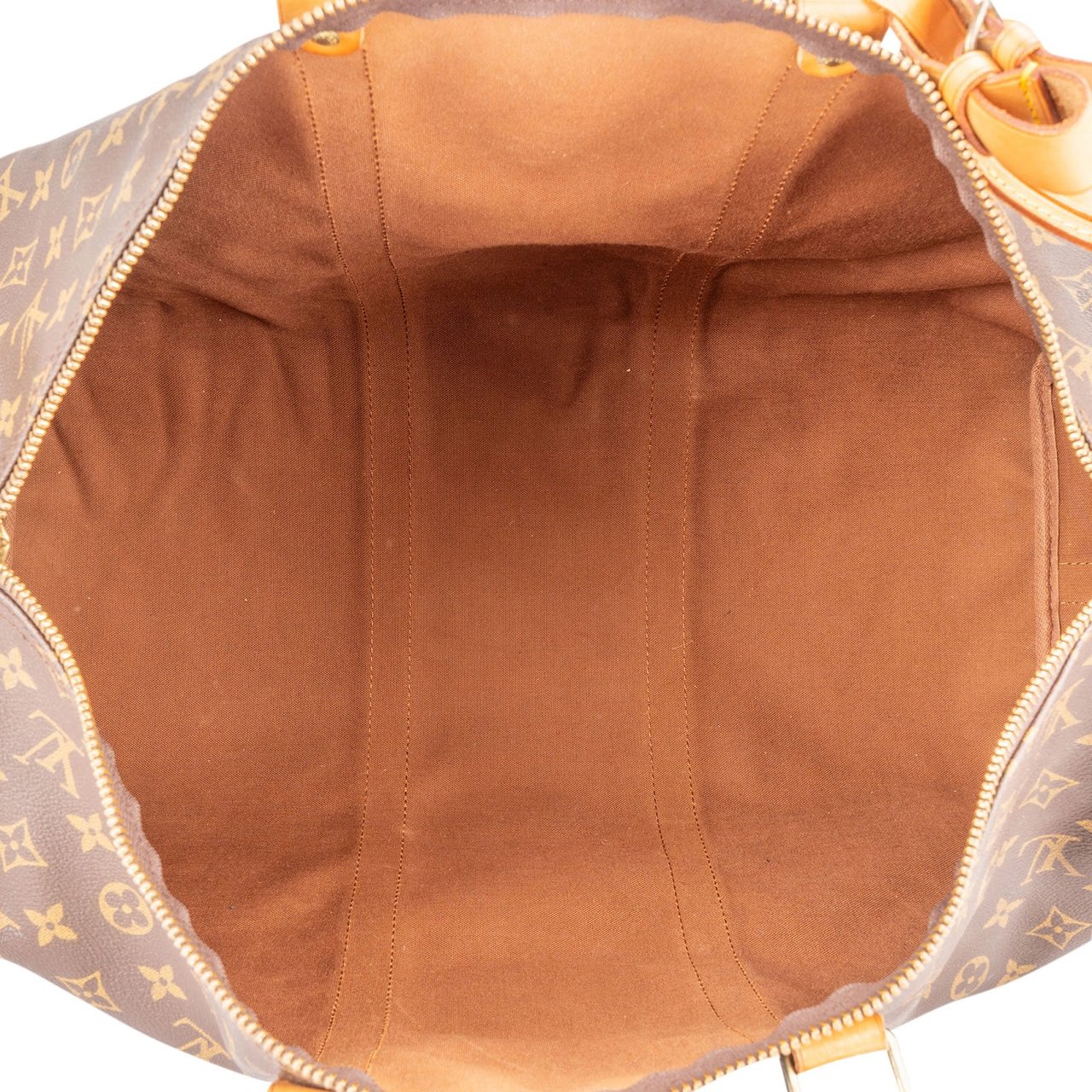 Louis Vuitton Monogram Canvas Keepall 50 Bandoulière Travel Bag Bruin