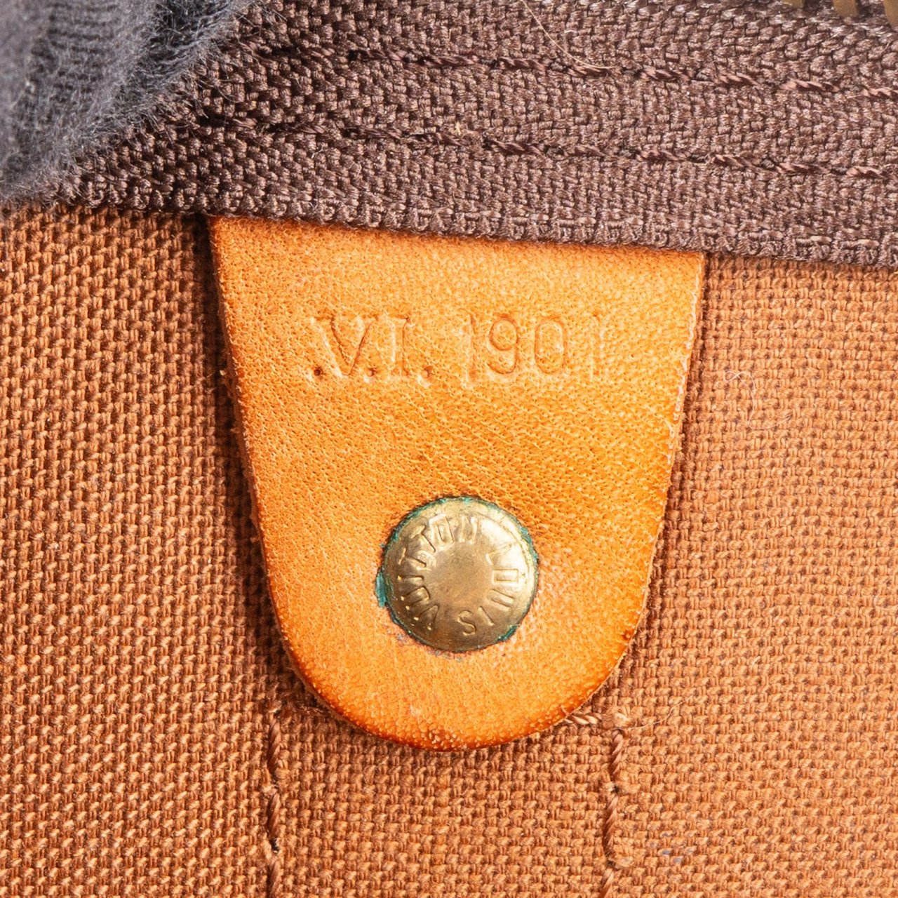 Louis Vuitton Louis Vuitton Monogram Canvas Keepall 45 Bandoulière Travel Bag Bruin