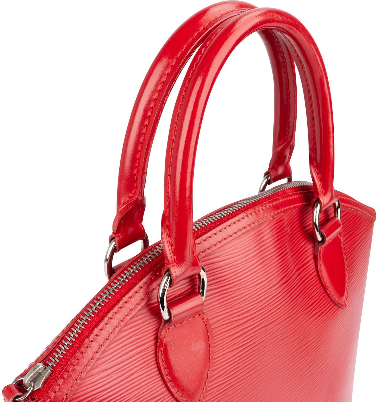 Louis Vuitton Louis Vuitton Red Epi Leather Lockit PM Handbag Rood
