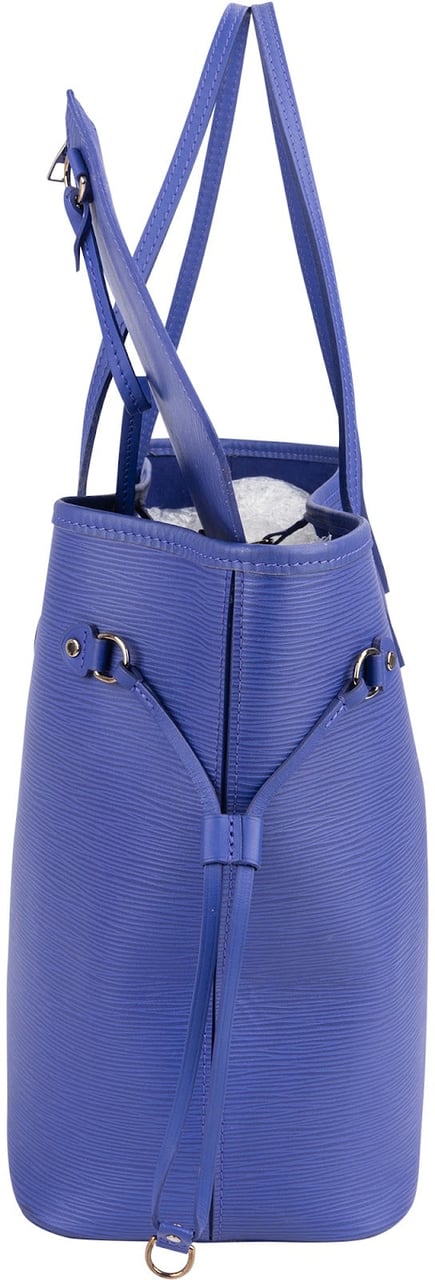 Louis Vuitton Louis Vuitton Figue Epi Leather Neverfull MM Shoulder Bag Blauw
