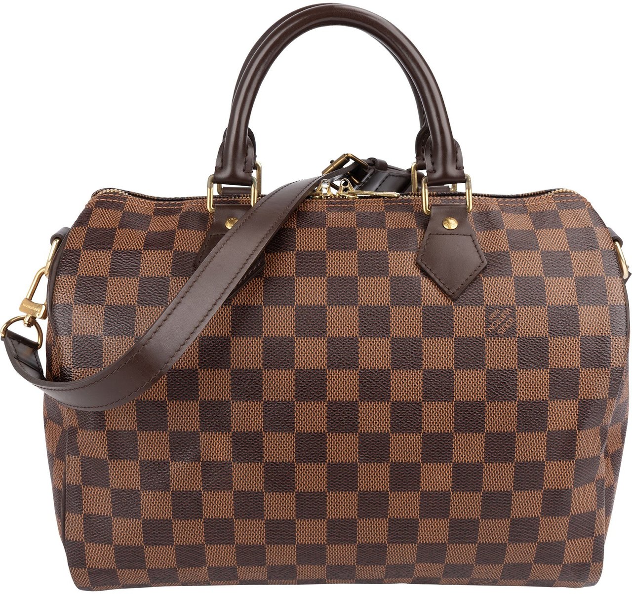 Louis Vuitton Louis Vuitton Monogram Damier Ebene Speedy 30 Bandoulière Handbag Bruin
