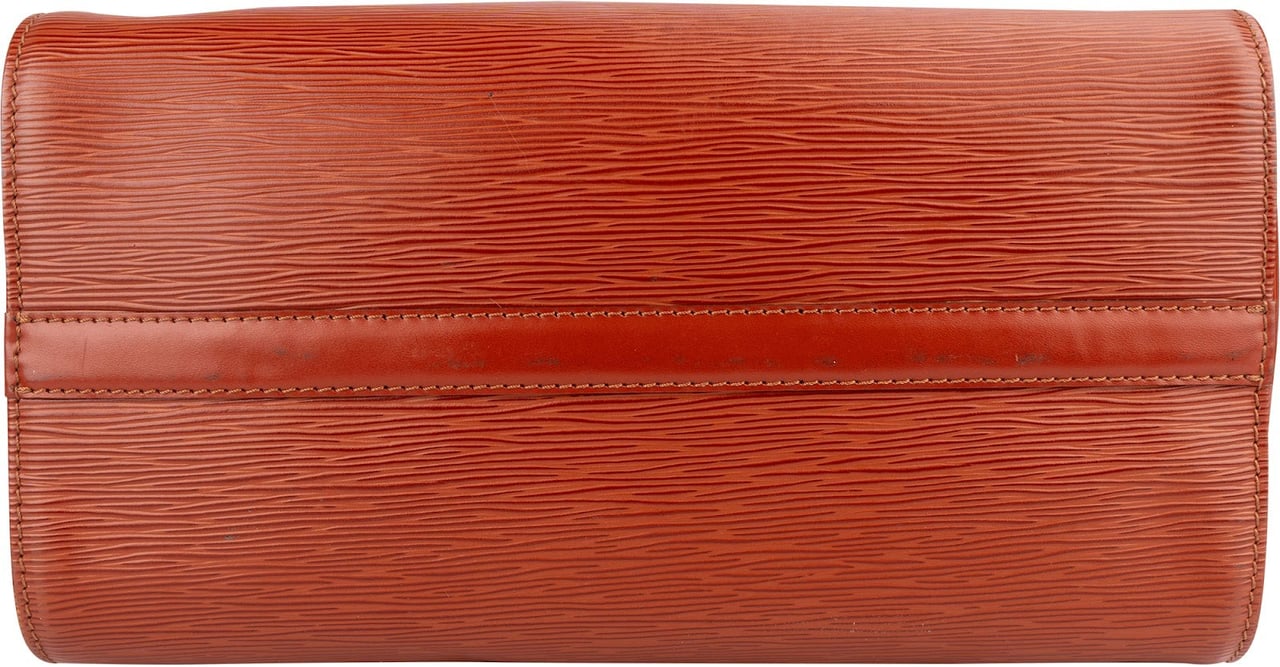 Louis Vuitton Cognac Epi Leather Speedy 30 Handbag Oranje