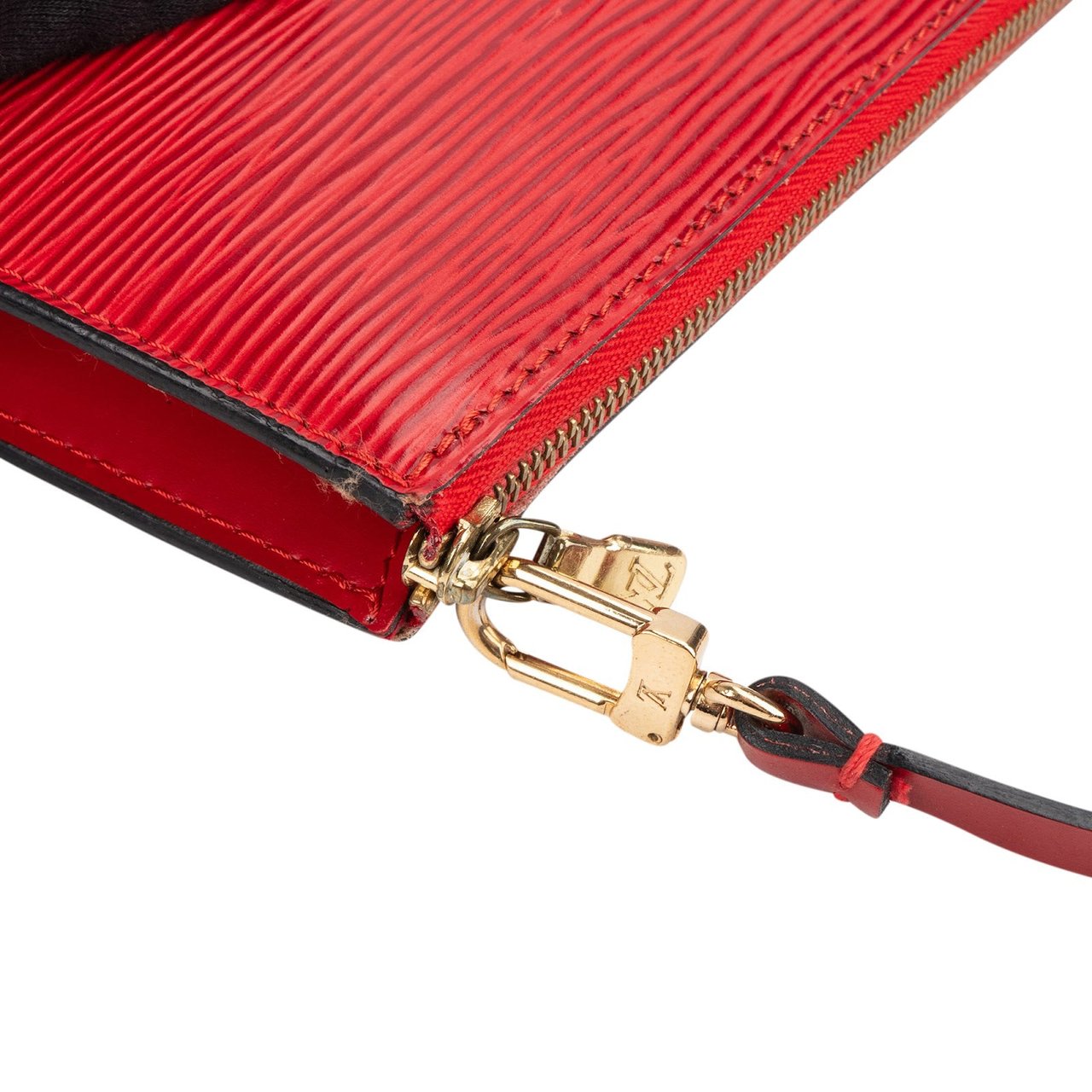 Louis Vuitton Red Epi Leather Pochette Accessoires Handbag Rood
