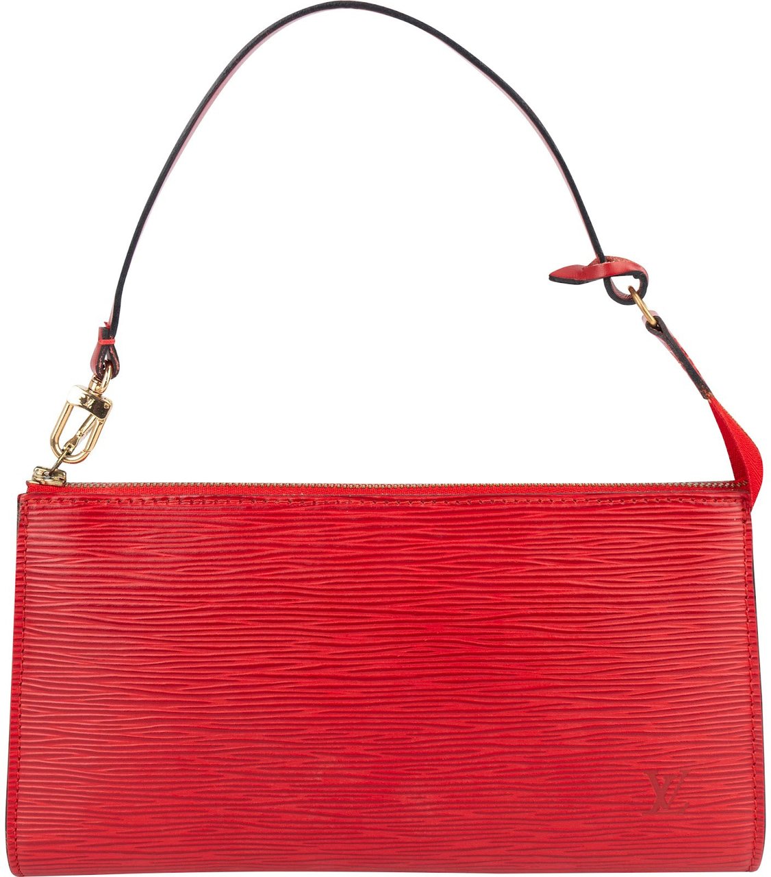 Louis Vuitton Red Epi Leather Pochette Accessoires Handbag Rood