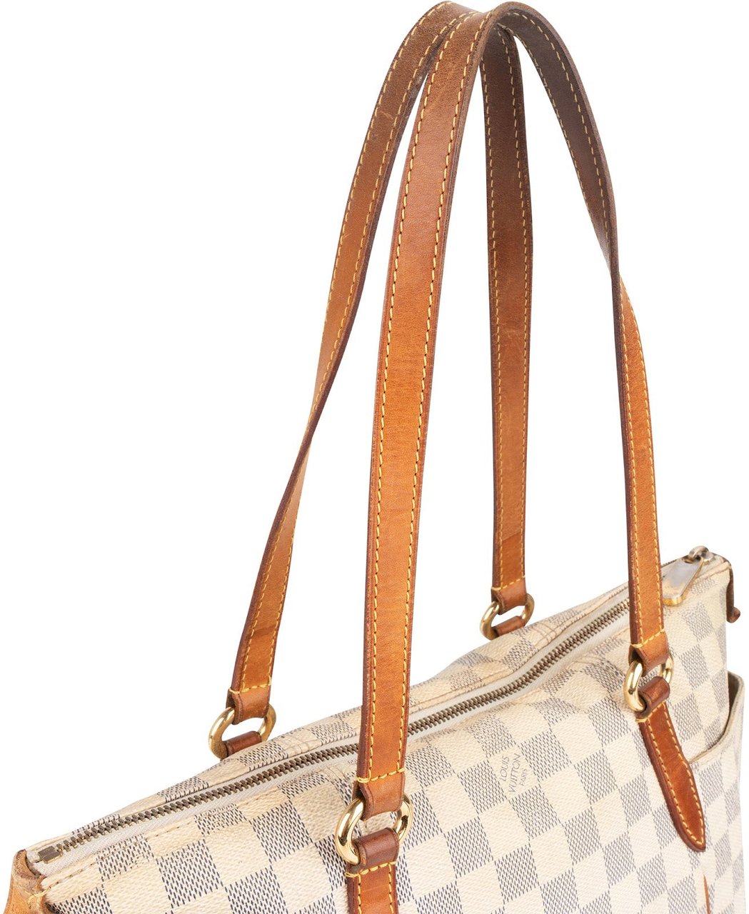 Louis Vuitton Monogram Damier Azur Totally PM Shoulder Bag Wit
