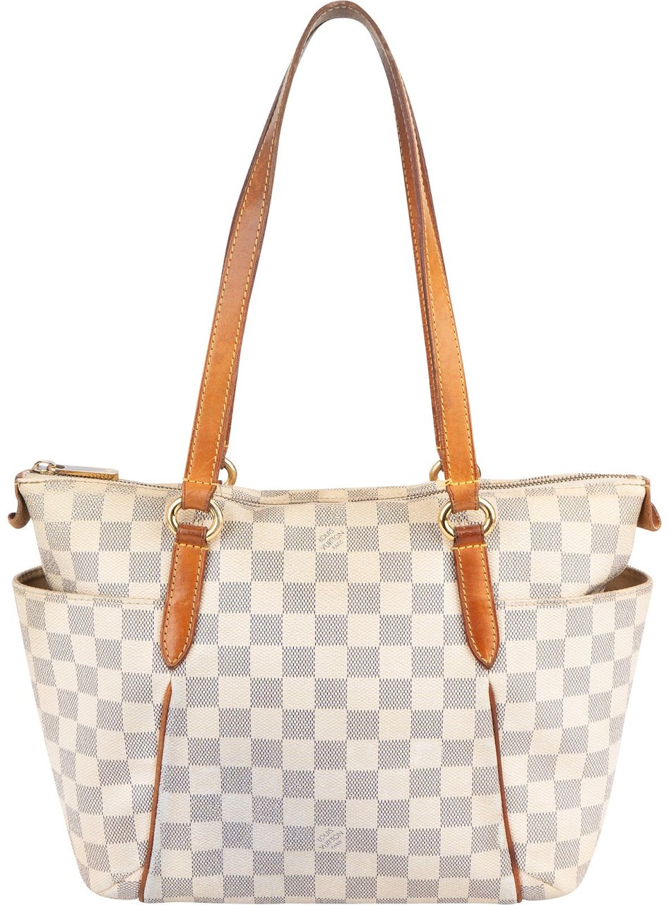 Louis Vuitton Monogram Damier Azur Totally PM Shoulder Bag Wit