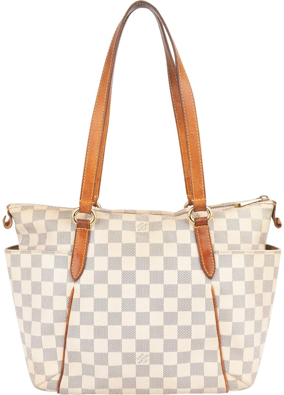 Louis Vuitton Monogram Damier Azur Totally PM Shoulder Bag Wit