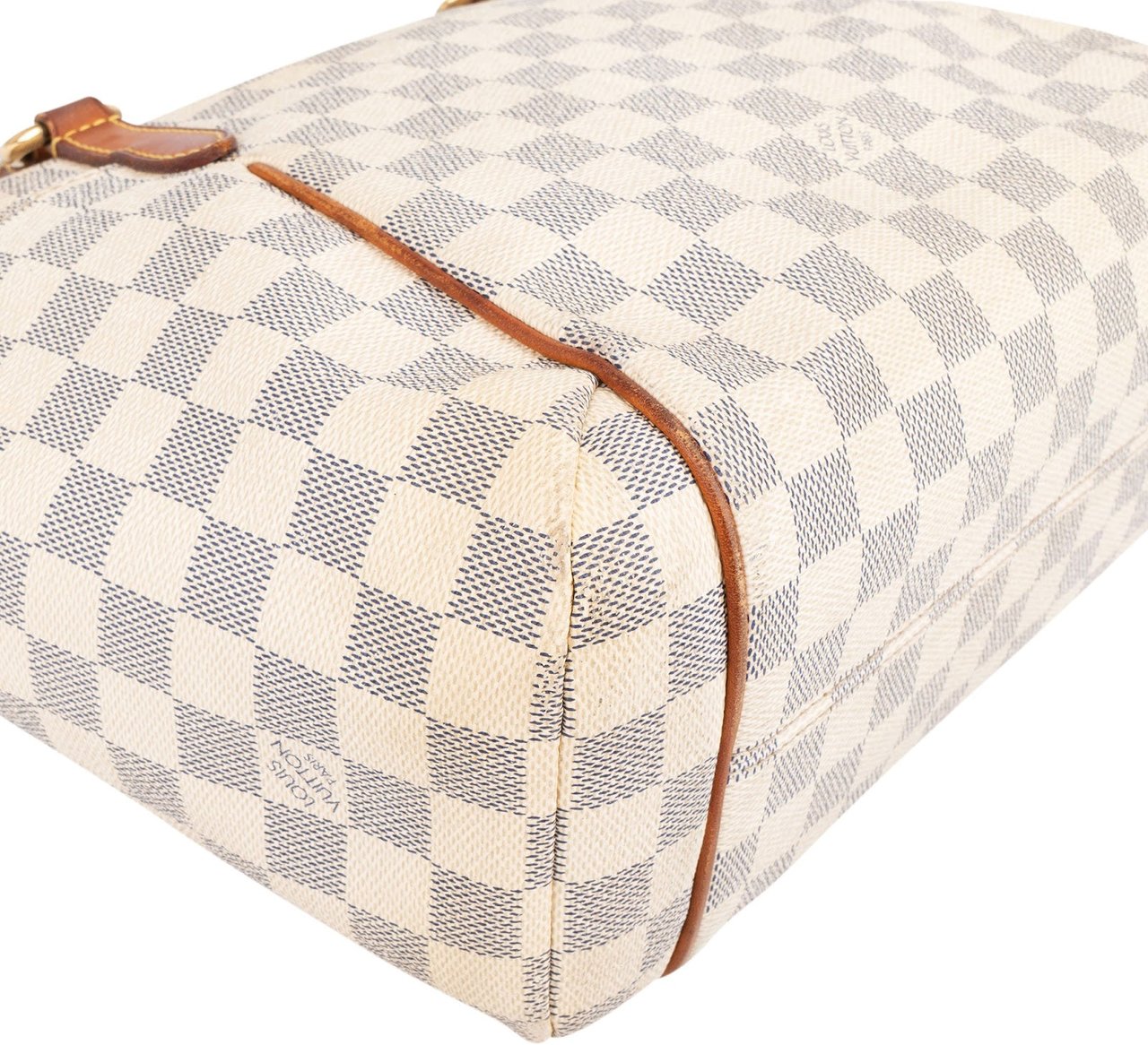 Louis Vuitton Monogram Damier Azur Totally PM Shoulder Bag Wit