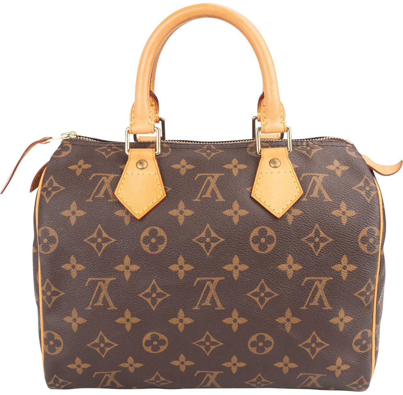 Louis Vuitton Monogram Canvas Speedy 25 Handbag Bruin
