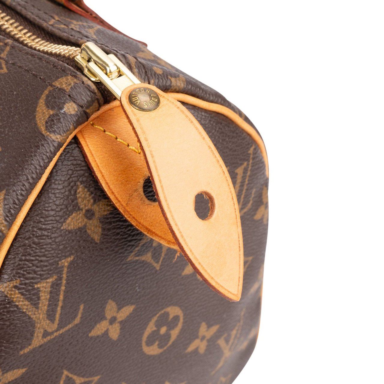Louis Vuitton Monogram Canvas Speedy 25 Handbag Bruin