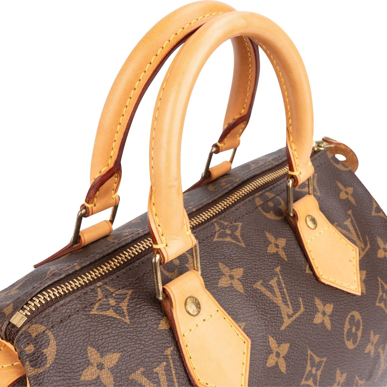 Louis Vuitton Monogram Canvas Speedy 25 Handbag Bruin