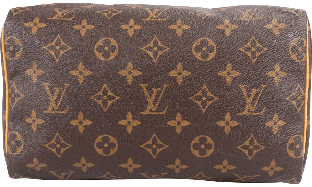 Louis Vuitton Monogram Canvas Speedy 25 Handbag Bruin