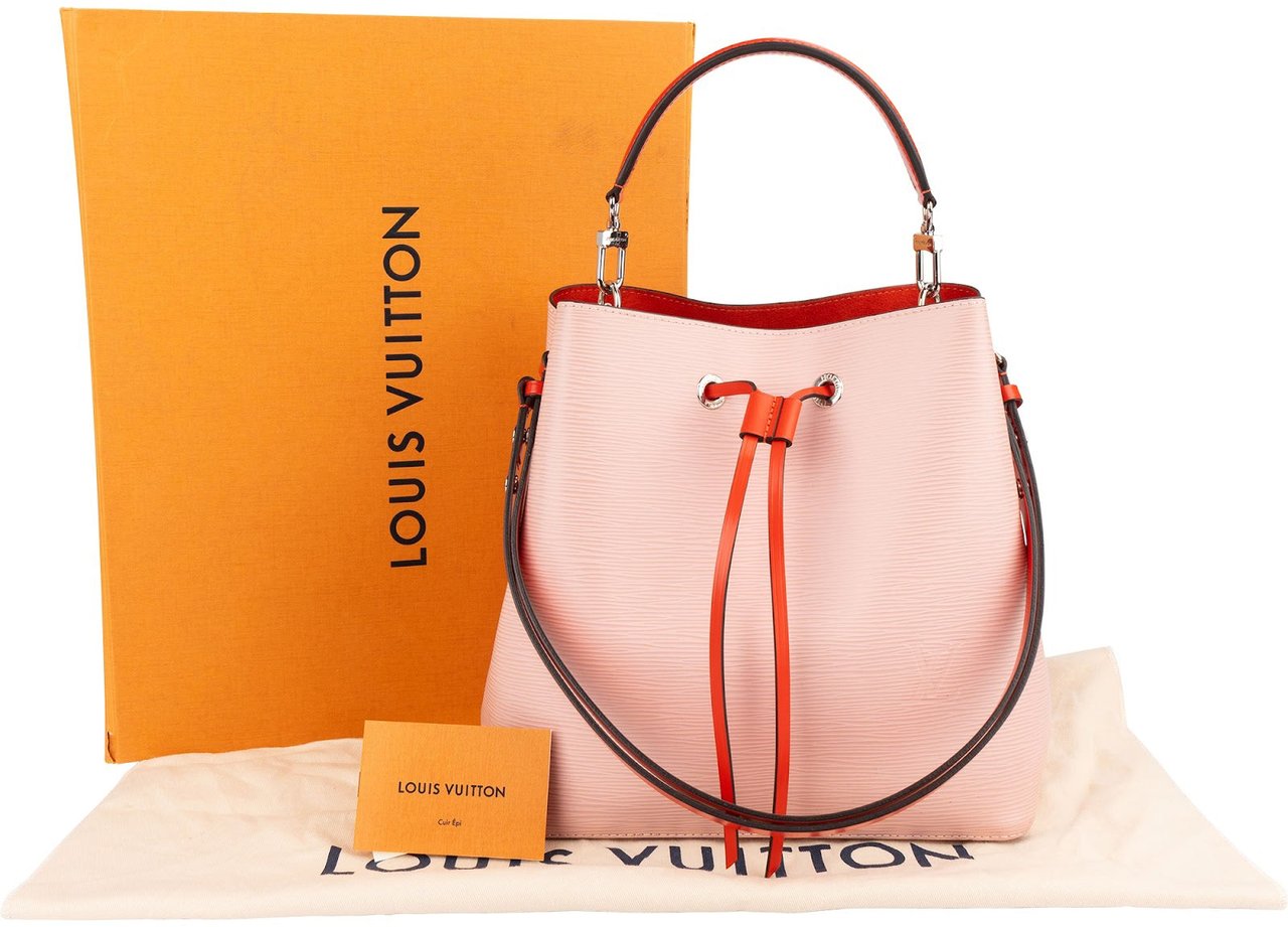 Louis Vuitton Bicolor Epi Leather NéoNoé MM Crossbody Bag Roze