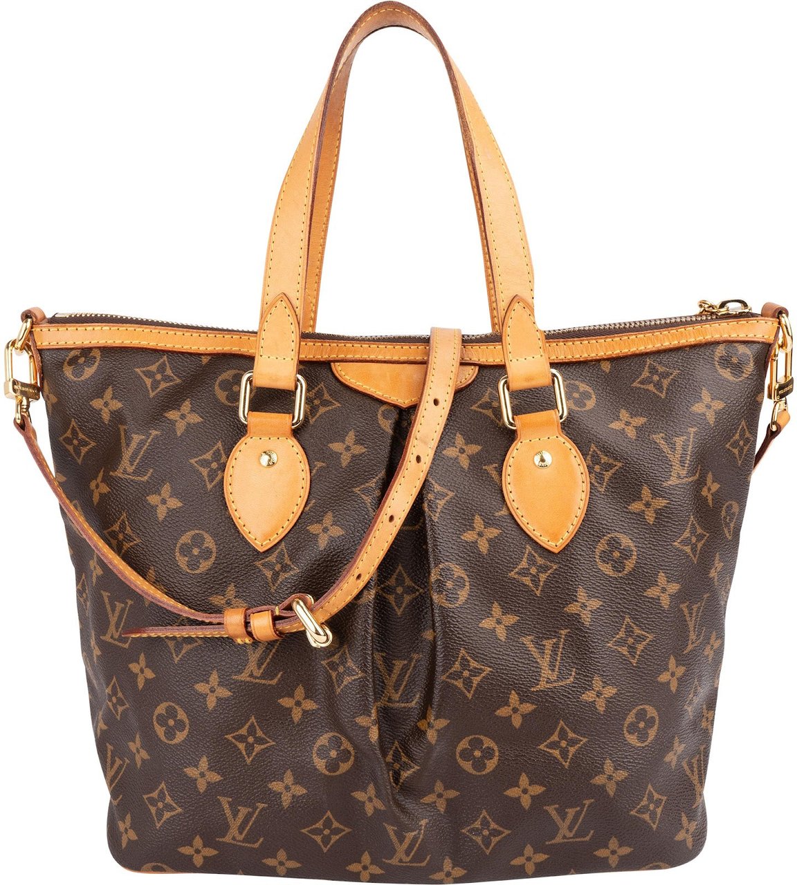 Louis Vuitton Louis Vuitton Monogram Canvas Palermo PM Handbag Bruin