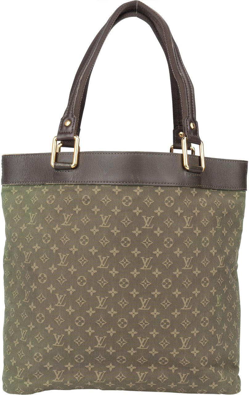 Louis Vuitton Louis Vuitton Mini Lin Monogram Lucille Handbag Groen