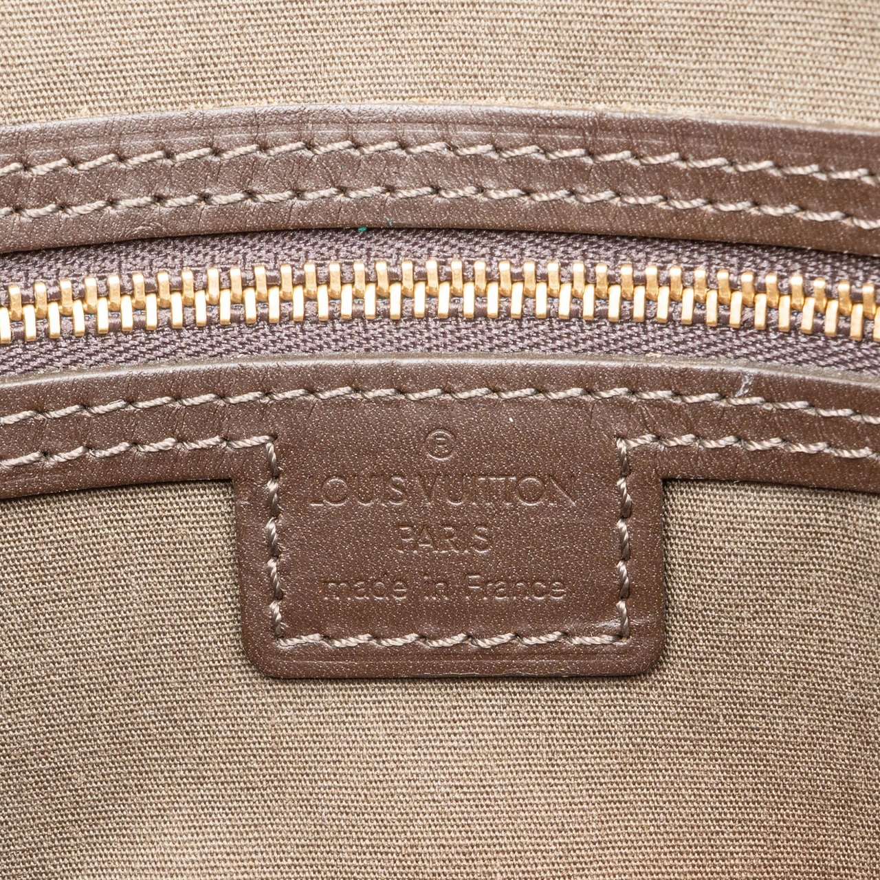 Louis Vuitton Louis Vuitton Mini Lin Monogram Lucille Handbag Groen