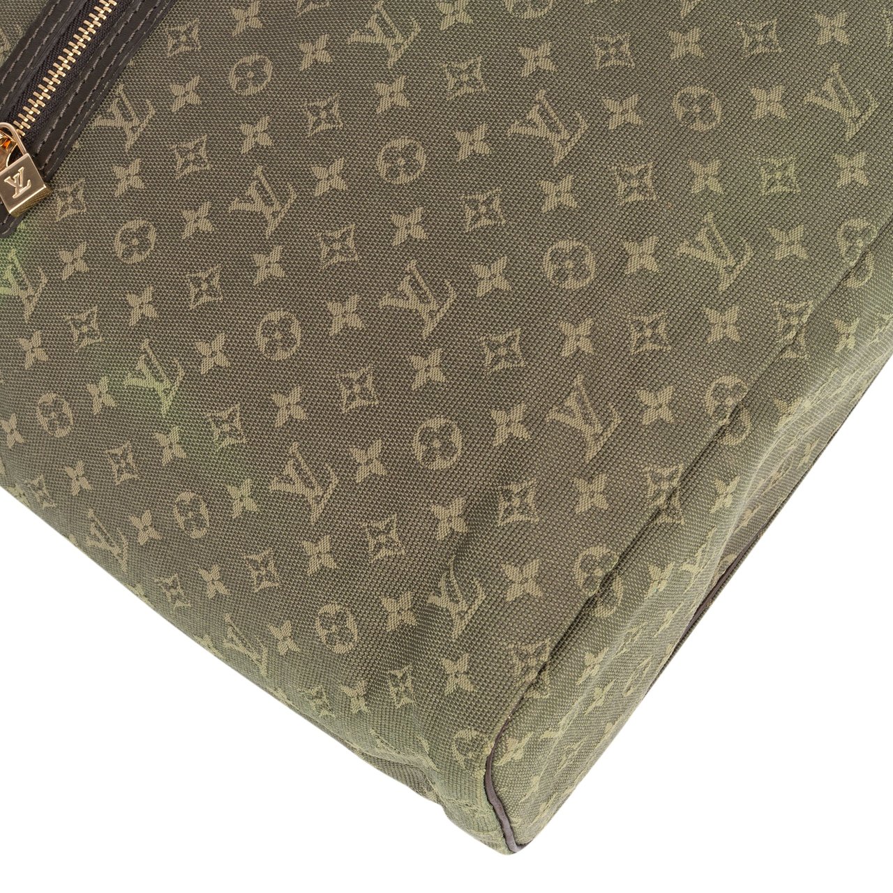 Louis Vuitton Louis Vuitton Mini Lin Monogram Lucille Handbag Groen