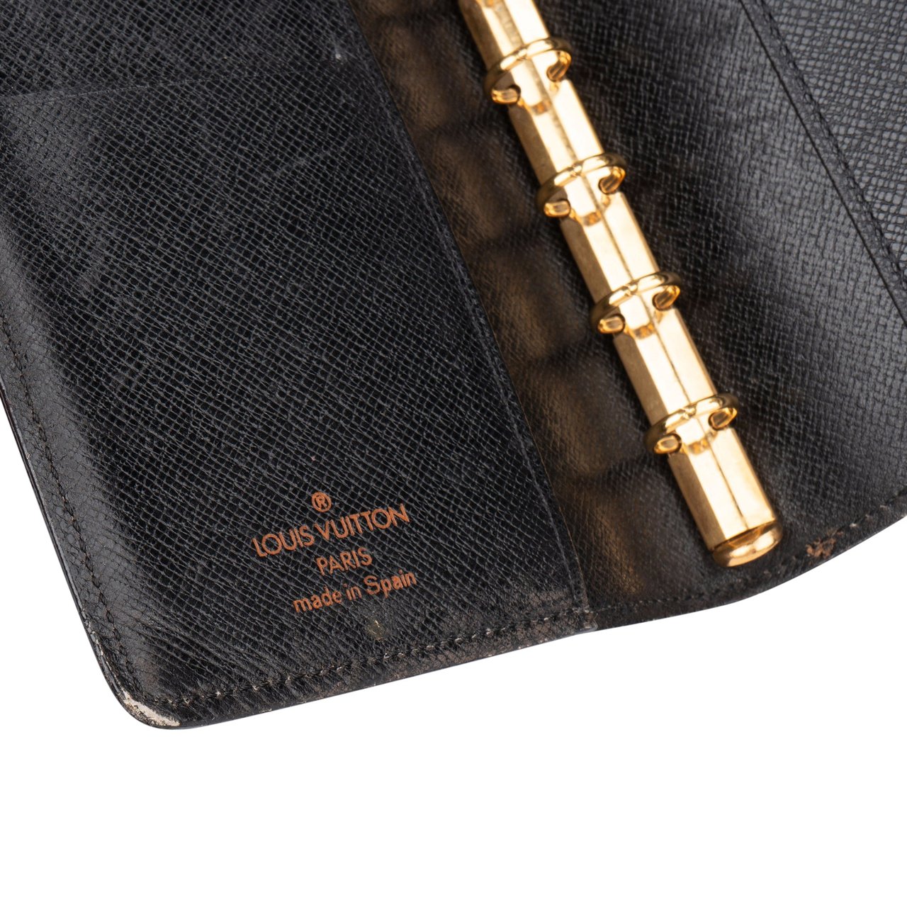Louis Vuitton Louis Vuitton Noir Epi Leather Agenda PM Divers