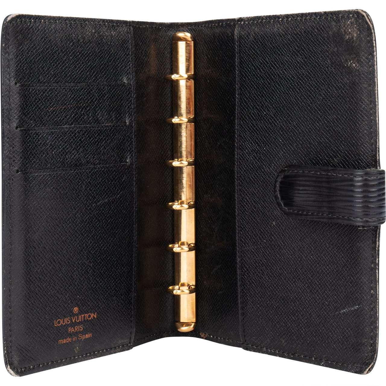 Louis Vuitton Louis Vuitton Noir Epi Leather Agenda PM Divers