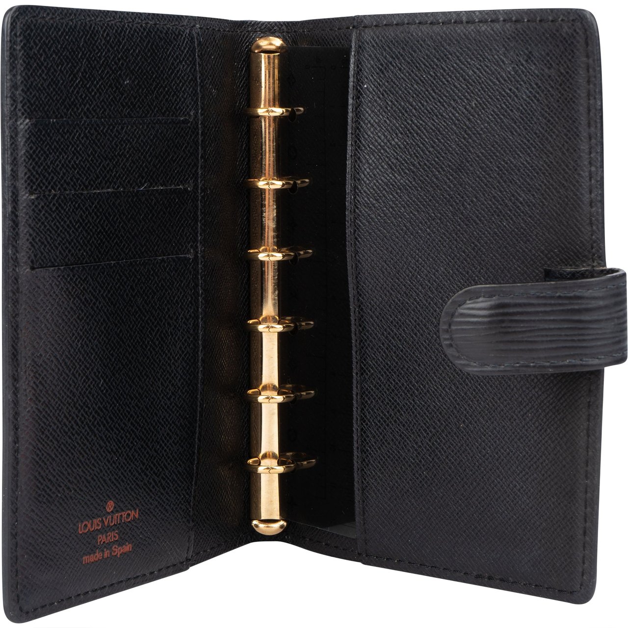 Louis Vuitton Louis Vuitton Noir Epi Leather Agenda PM Divers