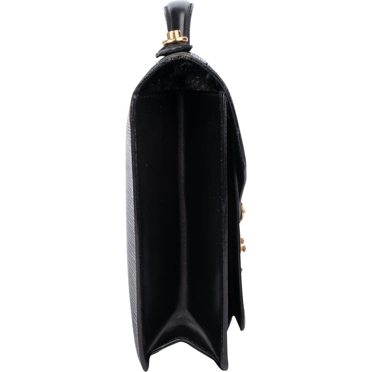 Louis Vuitton Louis Vuitton Noir Epi Leather Monceau Handbag Divers